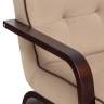 Кресло Leset Модена Орех текстура V18 бежевый, кант V23 молочный шоколад