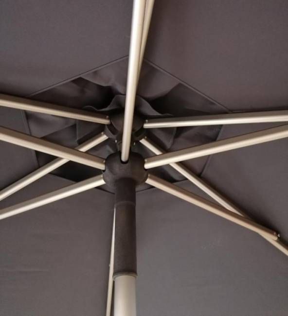 Зонт профессиональный Ø2.5 м Lido Titanium титан, антрацит Ø2500 мм