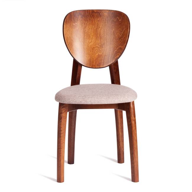 Стул DIAMANTE мягкое сидение / 1 шт. в упаковке бук, 42x42x85см, коричневый, ткань wool caramel, бежевый коричневый бук