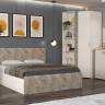 Кровать 1600 с подъёмным ортопедическим основанием Амели 11.31 цвет шёлковый камень/бетон чикаго беж