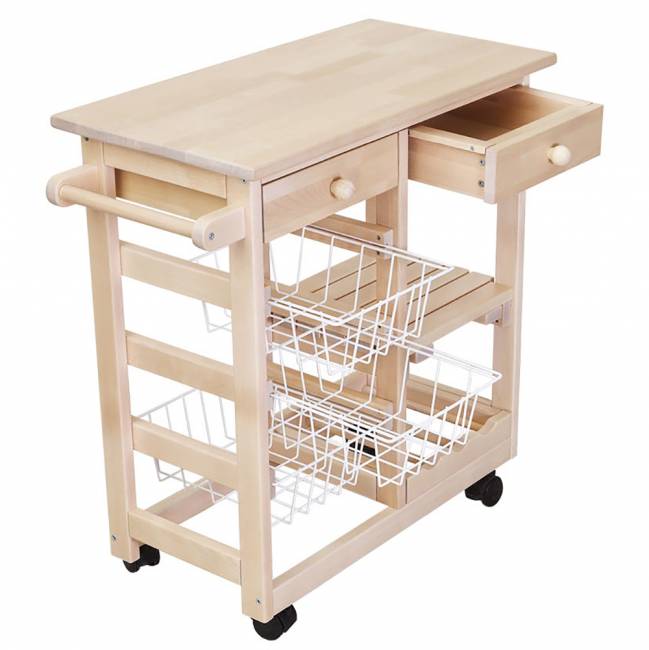 Тумба с баром и корзинами лак