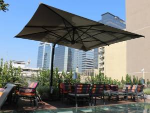 Зонт профессиональный 3х3 м Galileo Dark антрацит, серо-коричневый 3000х3000 мм