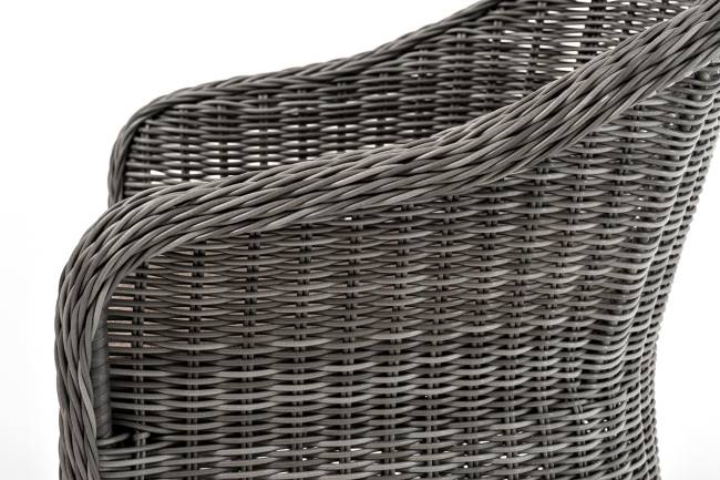 "Эспрессо - 80 R" обеденная группа плетеная, цвет графит "Эспрессо - 80 R" обеденная группа плетеная, цвет графит