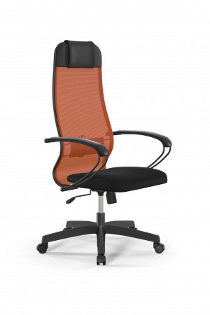 Кресло Sit 10 B1-111K - X2+UMF(X1) /Ub00/Wh00/K1bL(M09.B02.G15.W01), оранжевый-черный