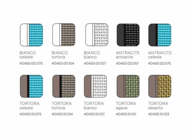 Шезлонг-лежак пластиковый Atlantico белый, голубой 1720-2040х700х350 мм