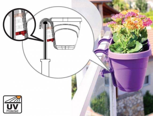 Горшок-цветочница EDEN коричневый