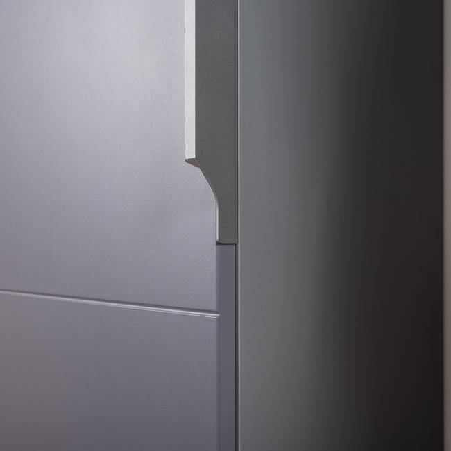 Набор из трёх шкаф-пеналов Октава цвет серый графит/дуб крафт золотой