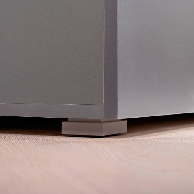 Набор из трёх шкаф-пеналов Октава цвет серый графит/дуб крафт золотой