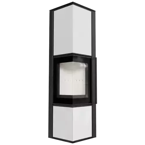 Печь Kratki PRO TORA/L 8 кВт, белое стекло