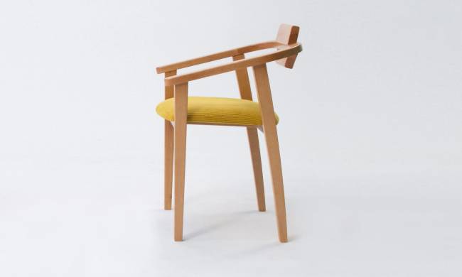 Стул-кресло Челси ПМ натур/жёлтый