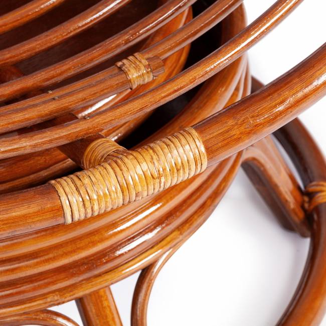 Кресло-качалка PAPASAN/ПАПАСАН w 23/01 B /без подушки/ 115х78х104 см, Pecan (орех) Pecan (орех)