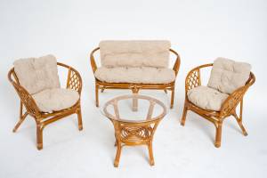 Комплект для отдыха  01/16  Рогожка коньяк