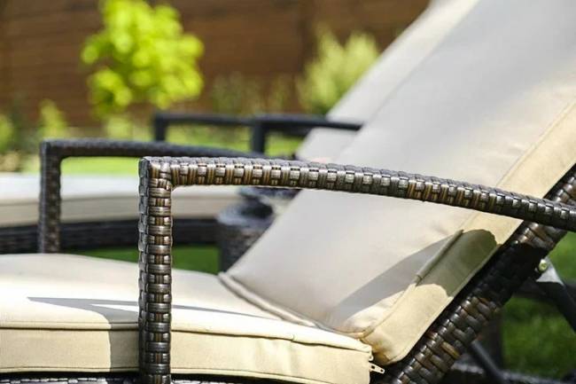 Комплект для отдыха из искусственного ротанга MILANO темно-коричневый