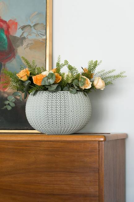 Кашпо Cozies S подвесное коричневый