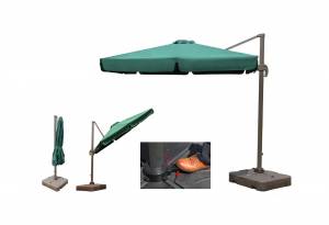 Зонт квадратный Зеленый 3м