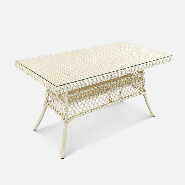 Стол Titulo 1430х830 СТ (с упаковкой) Доминикана, RAL 1013, CT.Прозрачное