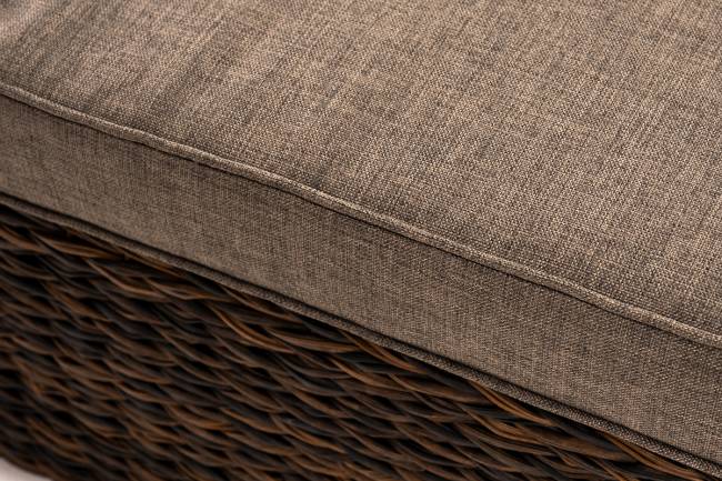 "Лунго" трансформирующаяся лаунж-зона из искусственного ротанга (гиацинт), цвет коричневый