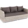 "Капучино" диван из искусственного ротанга трехместный, цвет бежевый