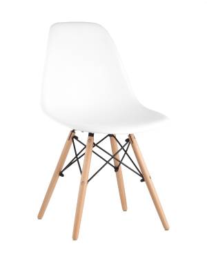 Стул Eames Style DSW белый (разборный каркас)