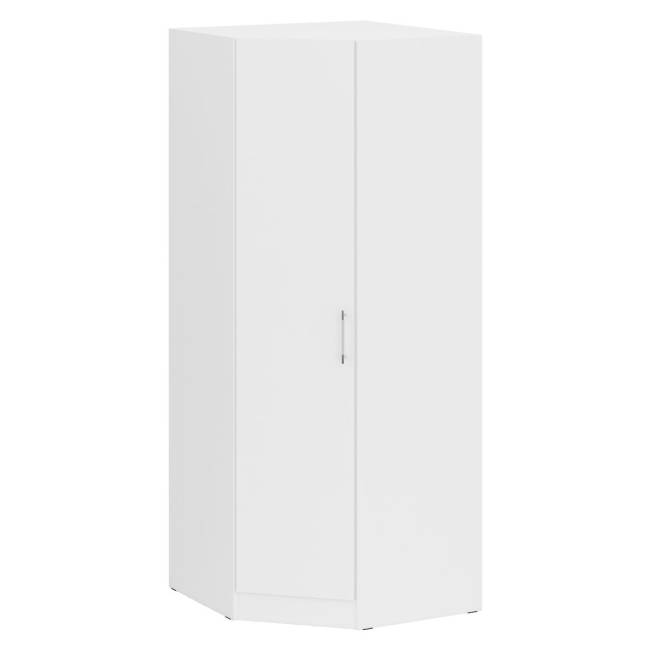 Двуспальная Кровать белая с ящиками 1400 с угловым шкафом Стандарт цвет белый