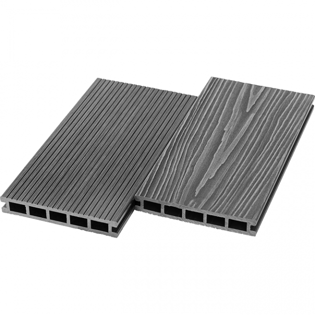 Террасная доска из ДПК UnoDeck Ultra, 150х24х3000/4000 3000, Серый Террасная доска из ДПК UnoDeck Ultra, 150х24х3000/4000 3000, Серый