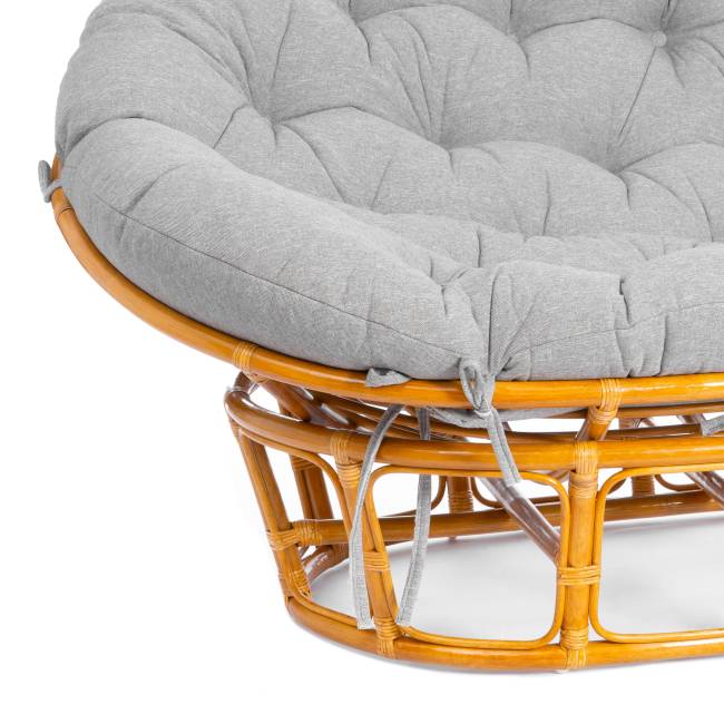 Диван MAMASAN/МАМАСАН 23/02 W /с подушкой/ 169х102х80 см, Pecan (орех), матрац 182х119 см, ткань серо-бежевая 3М 16/2 Pecan (орех)