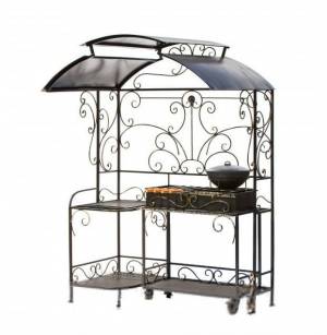 Мангал кованый "Лидер" с выдвижной жаровней