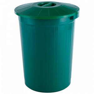 Бак круглый с крышкой 60л. зеленый Бак круглый с крышкой 60л. зеленый