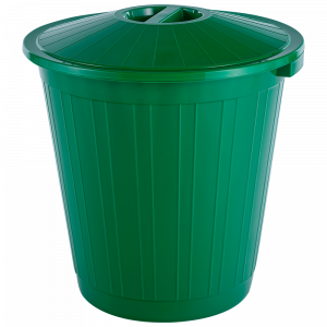 Бак круглый с крышкой 80л. зеленый Бак круглый с крышкой 80л. зеленый