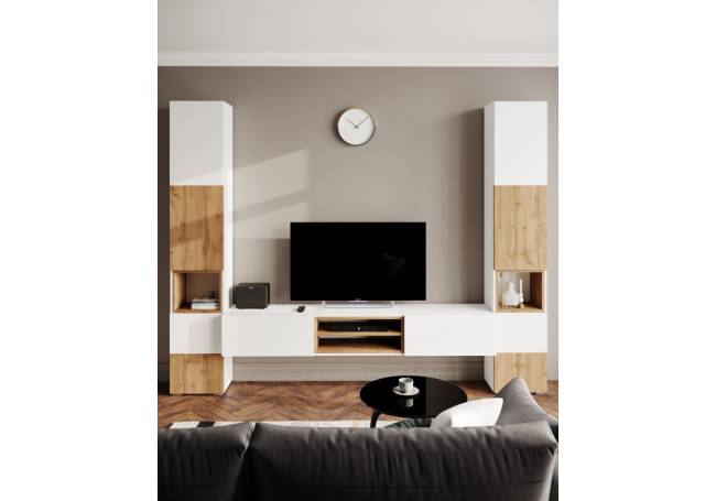 Лонгфорд белый / дуб вотан