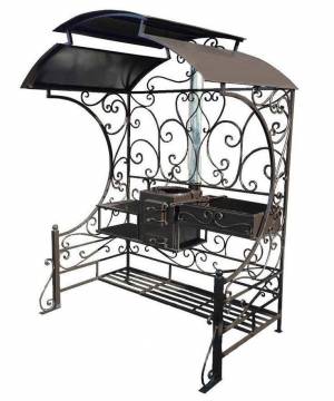 Дачный мангал с печкой "Витос"