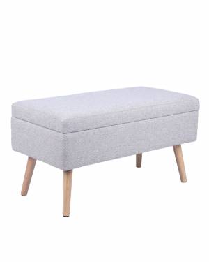 Банкетка Сторми с ящиком бежевый