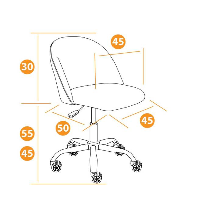 Кресло MELODY флок , бежевый, 7 бежевый флок