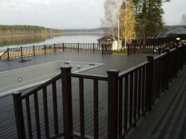 Террасная доска DARVOLEX шовная, 150*23,5*4000 мм, венге