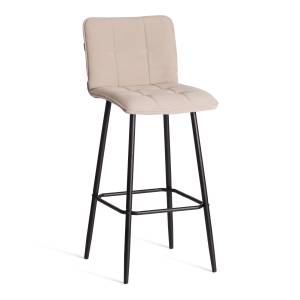 Барный стул  Bari/Бари велюр, бежевый, 7, 45х56х110 см бежевый велюр