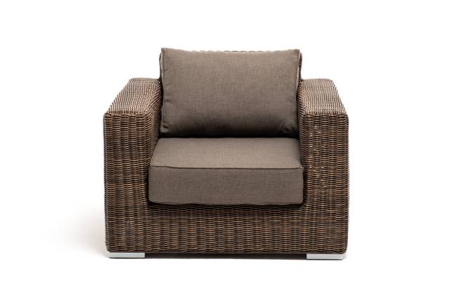 "Боно" кресло из искусственного ротанга, цвет коричневый