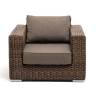 "Боно" кресло из искусственного ротанга, цвет коричневый