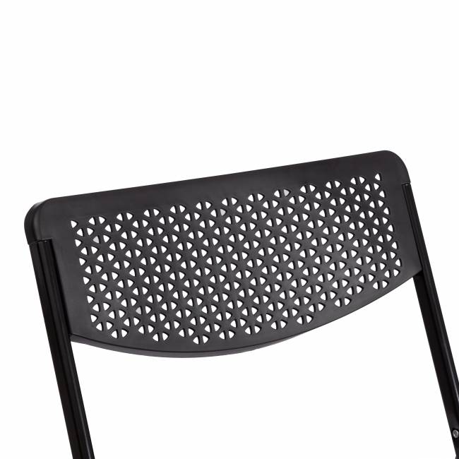 Стул складной FOLDER (mod. 3016) / 1 шт. в упаковке каркас: металл, сиденье/спинка: пластик, 48,5 х 48 х 82,5 см, black (черный) черный каркас: металл, сиденье/спинка: пластик