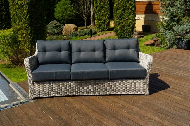 Диван 3-х местный "Венеция", серый Диван 3-х местный "Венеция", серый