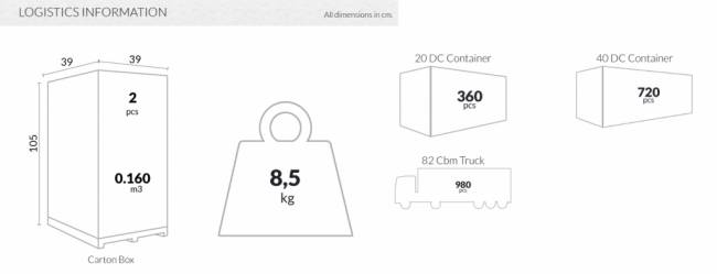 Табурет прозрачный полубарный Fox 65 черный 360х360х650 мм
