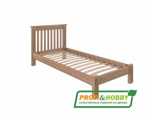 Кровать Rino 900 х 2000 ясень, без покраски