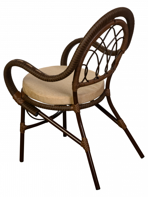 Стул Java (Ява) из искусственного ротанга, орех Стул Java (Ява) из искусственного ротанга, орех