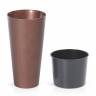 Кашпо для цветов "Prosperplast Tubus Slim Corten", кортен сталь, 64+35л Кашпо для цветов "Prosperplast Tubus Slim Corten", кортен сталь, 64+35л