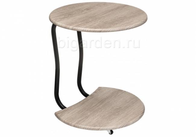 Журнальный столик Андромеда черный матовый / филадельфия грей