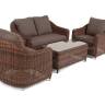 "Кон Панна" лаунж-зона из искусственного ротанга, цвет коричневый