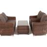 "Кон Панна" лаунж-зона из искусственного ротанга, цвет коричневый