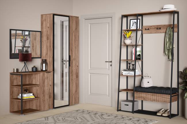 Зеркало Гранд 17.04 цвет чёрный, горизонтальное или вертикальное крепление