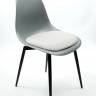 Стул Туссе чёрный /серый, серый ГЛ