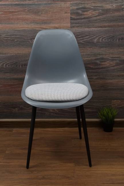 Стул Туссе чёрный /серый, серый ГЛ