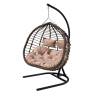 Кресло подвесное двойное Ортис, коричневый, бежевый Кресло подвесное двойное Ортис, коричневый, бежевый
